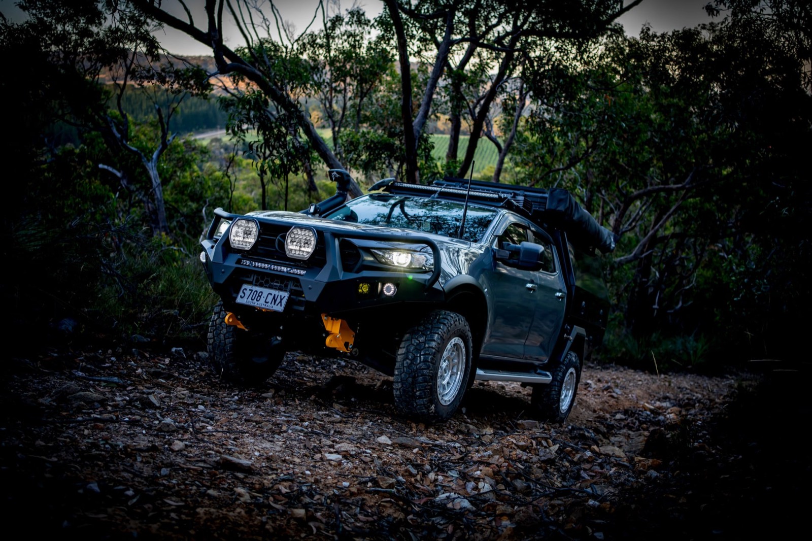 Modified Mazda BT-50 photographed in Kuitpo Forest